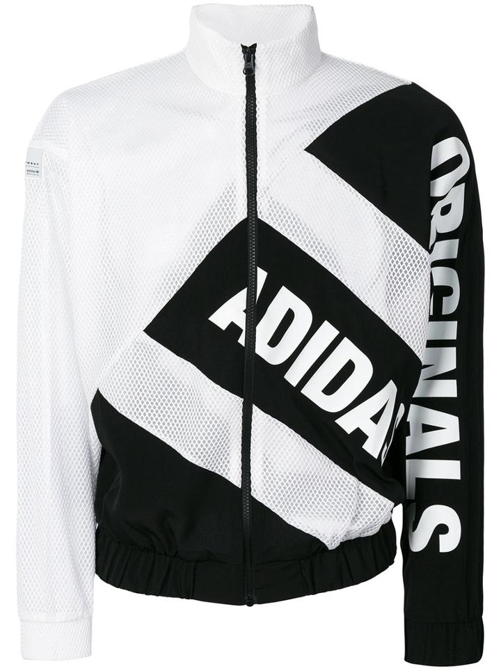 Adidas Originals - Mesh Track Jacket - Women - Polyester - 42, White, Polyester