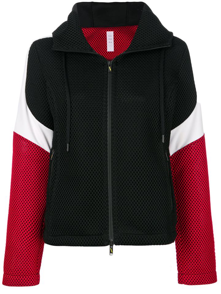 Sàpopa Perforated Sports Jacket - Black