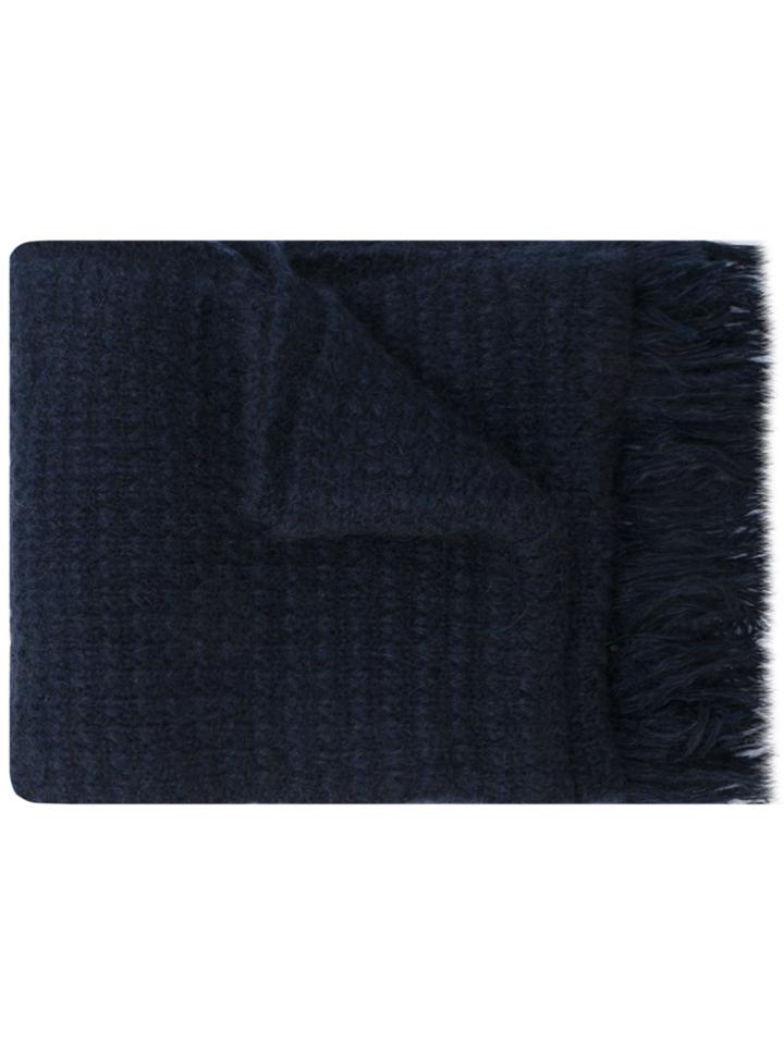 Stella Mccartney Chunky Knitted Scarf - Blue