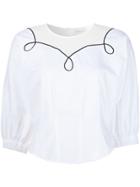 Rachel Comey Embroidered Detail Blouse - White