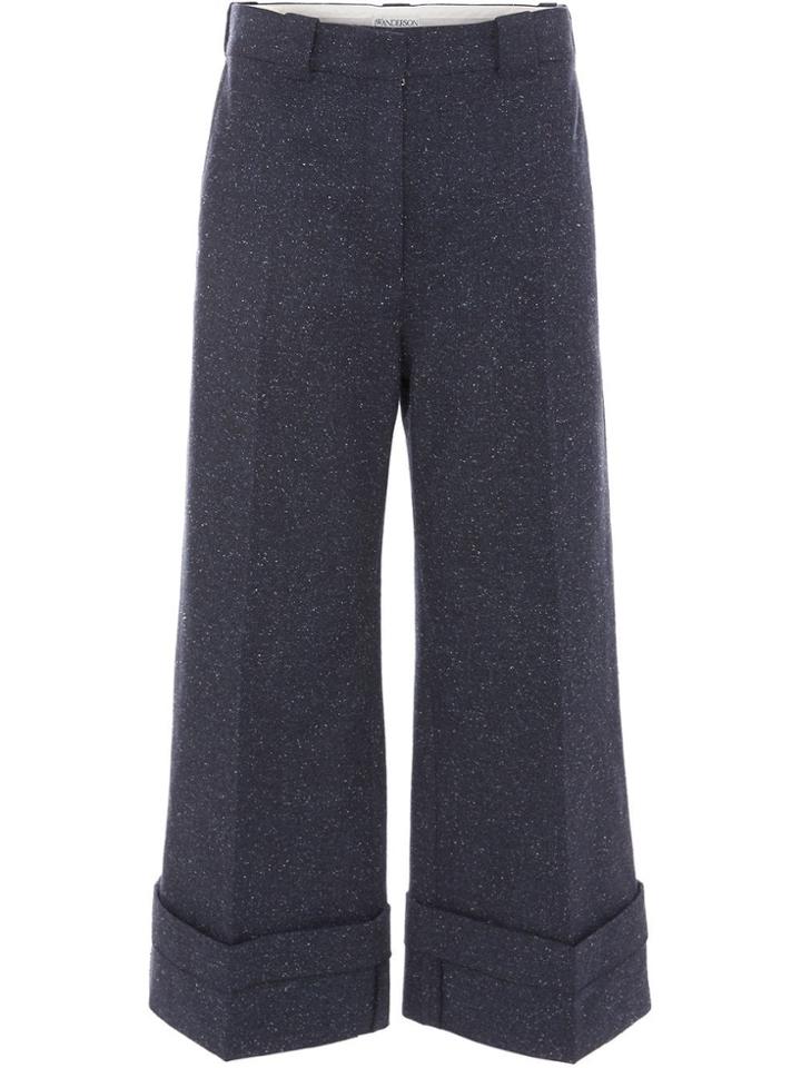 Jw Anderson Turn Up Cuffs Trousers - Blue