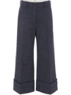 Jw Anderson Turn Up Cuffs Trousers - Blue
