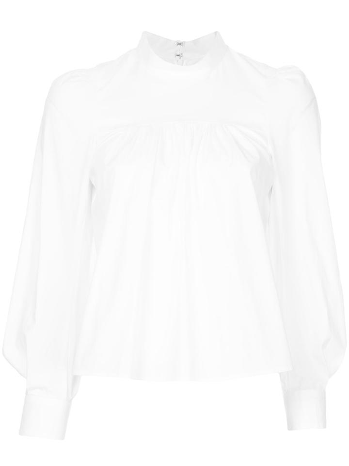 Enföld Gathered Detail Blouse - White