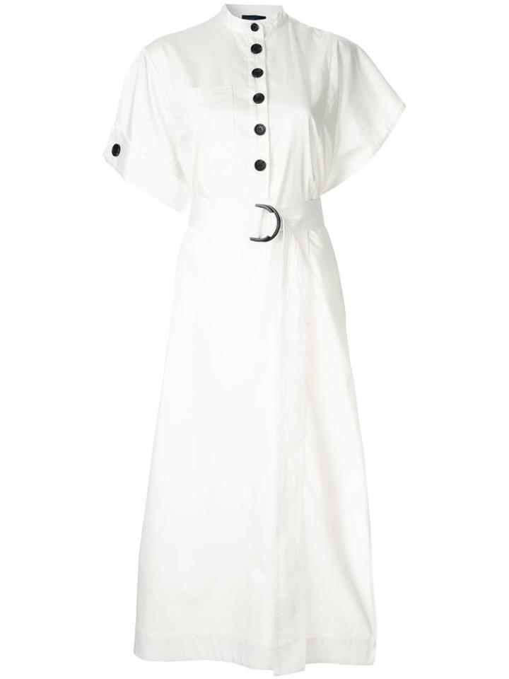 Eudon Choi Belted Shirt Dress - White