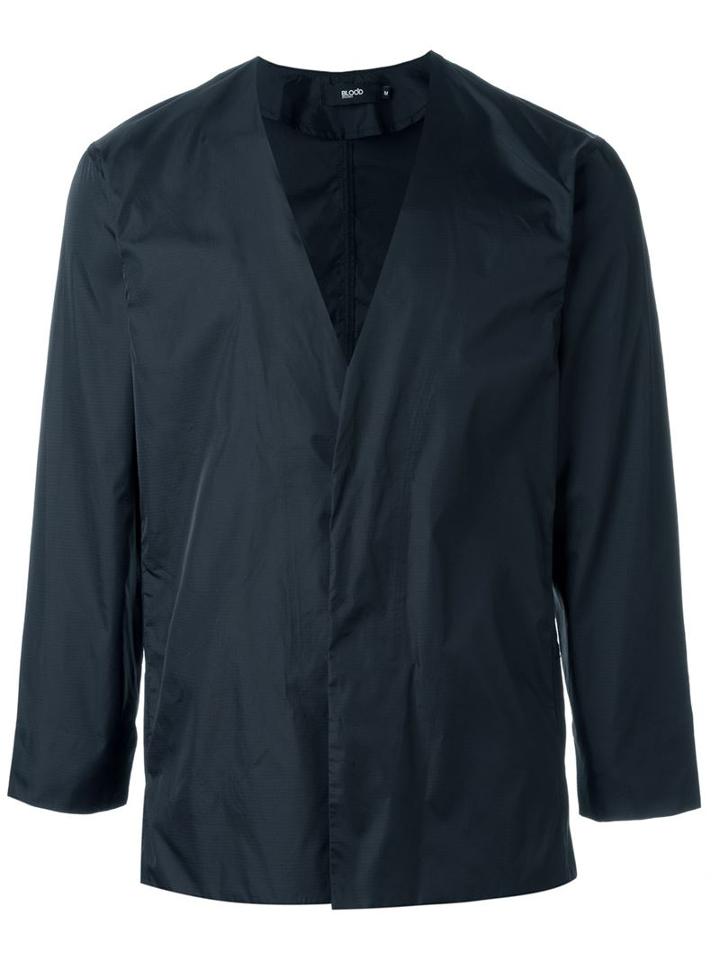 Blood Brother Buttoned Rain Jacket, Men's, Size: Small, Black, Polyamide
