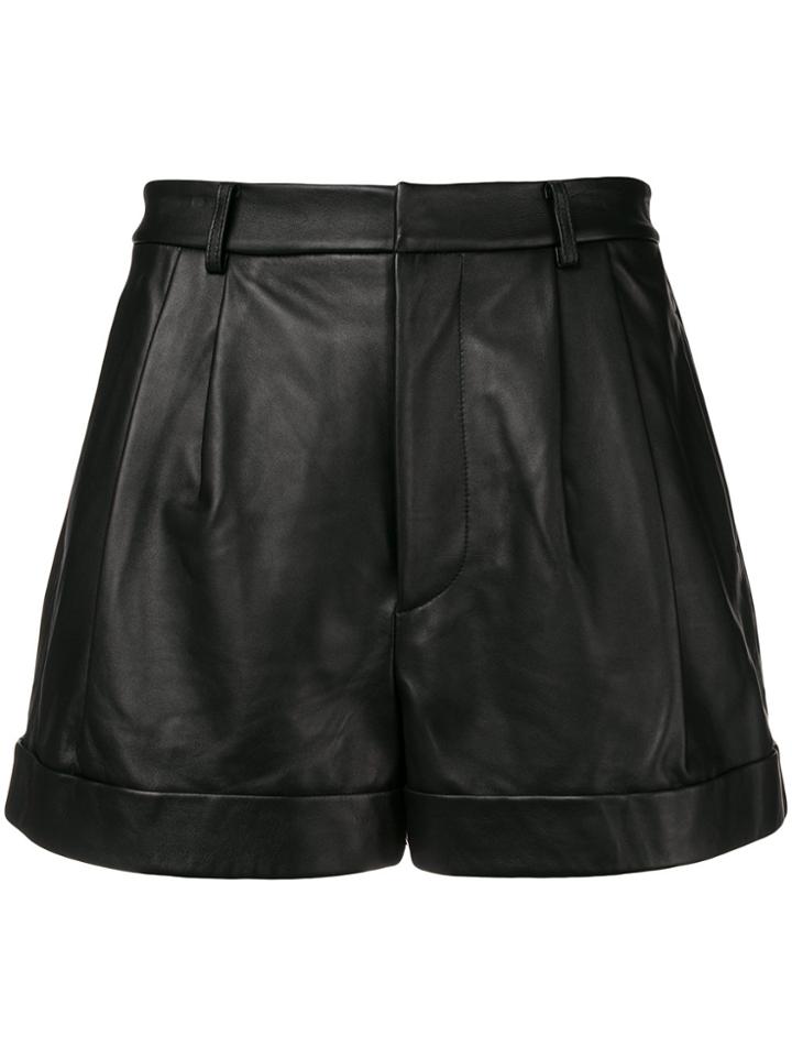 Alice+olivia High Waisted Shorts - Black