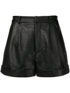 Alice+olivia High Waisted Shorts - Black