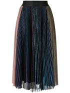 Rachel Comey Multicoloured Pleated Midi Skirt - Blue