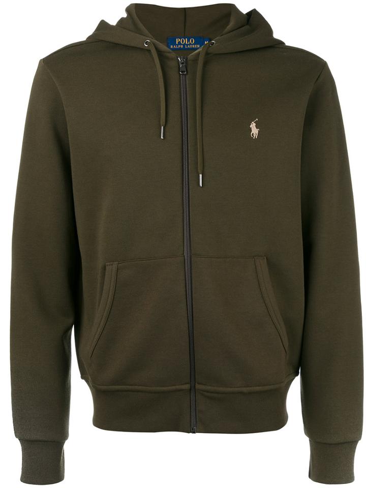 Polo Ralph Lauren - Zip Front Hoodie - Men - Cotton/polyester - L, Green, Cotton/polyester