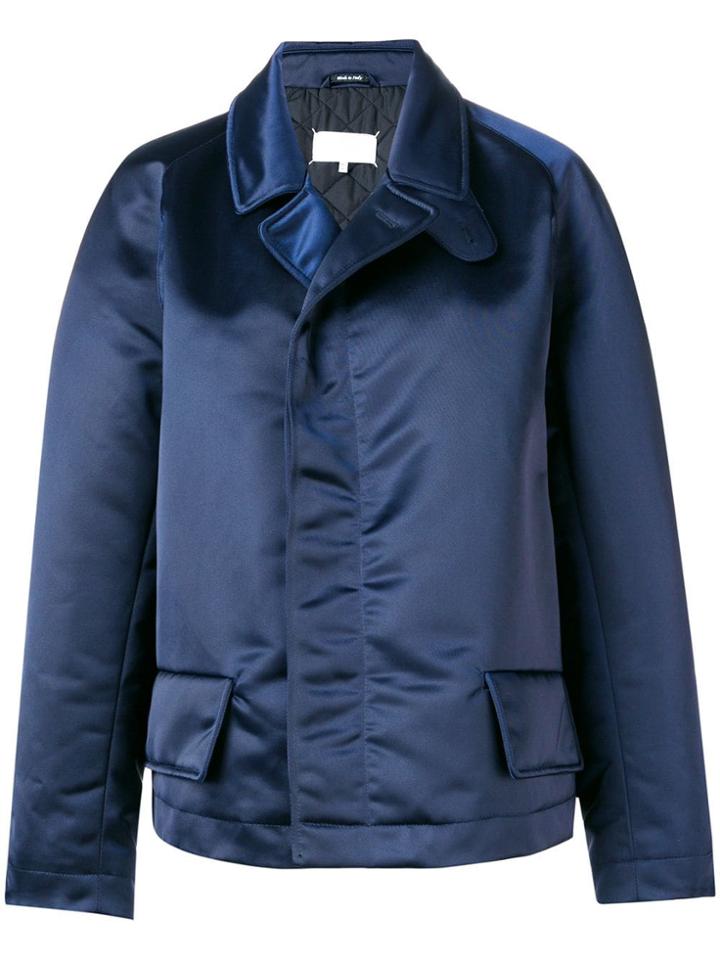 Maison Margiela Techno Canvas Quilted Jacket - Blue
