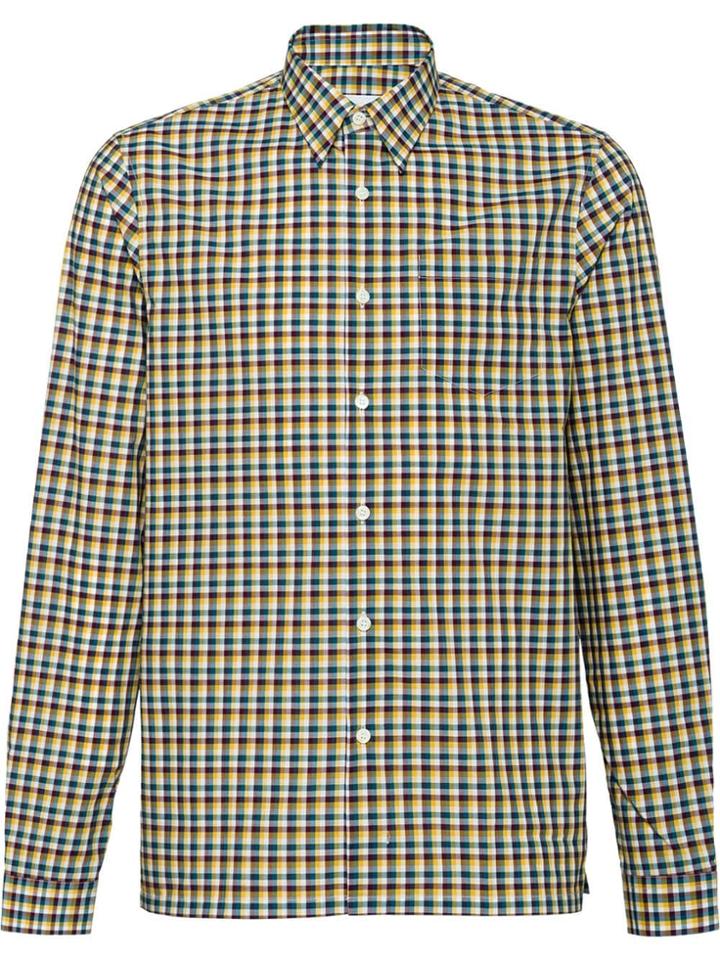 Prada Checked Shirt - Yellow