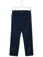 Ralph Lauren Kids Teen Paint Splatter Chinos - Blue