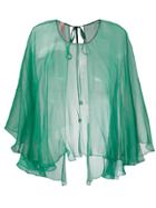 Maria Lucia Hohan Flared Style Jacket - Green