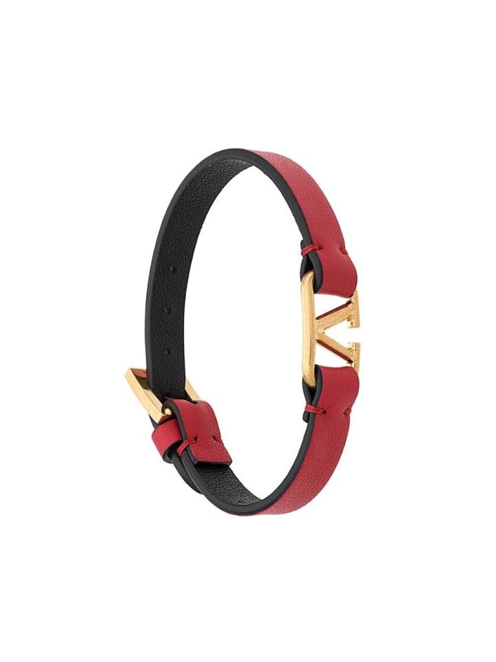 Valentino V Logo Bracelet - Red