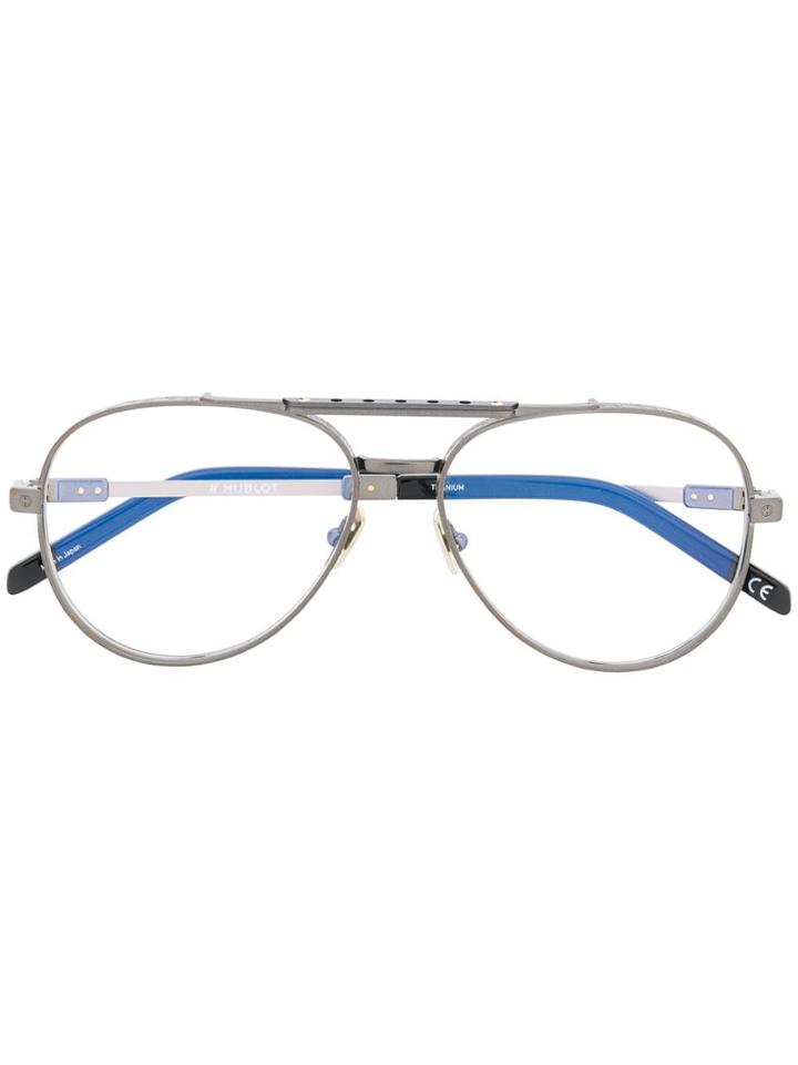 Hublot Eyewear Aviator Glasses - Grey