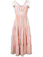 Zimmermann Striped Flared Dress - Pink