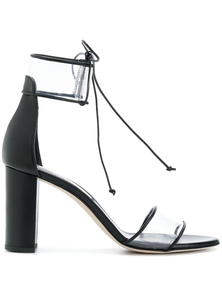 Marskinryyppy Lace Up Front Sandals - Black