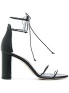 Marskinryyppy Lace Up Front Sandals - Black