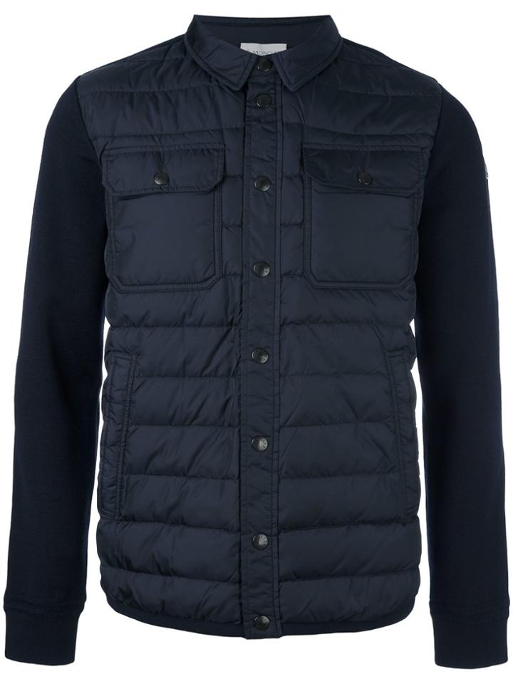 Moncler Padded Front Shirt Jacket - Blue