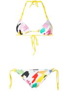 Sian Swimwear - Zena Bikini Set - Women - Polyamide/spandex/elastane - S, Women's, Yellow/orange, Polyamide/spandex/elastane