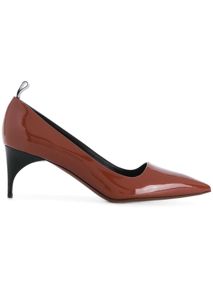 Alain Tondowski Low Pointed Pumps - Brown