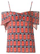 Amir Slama Lace Up Detail Shorts - Blue