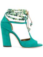 Jimmy Choo Karolina 100 Sandals - Green