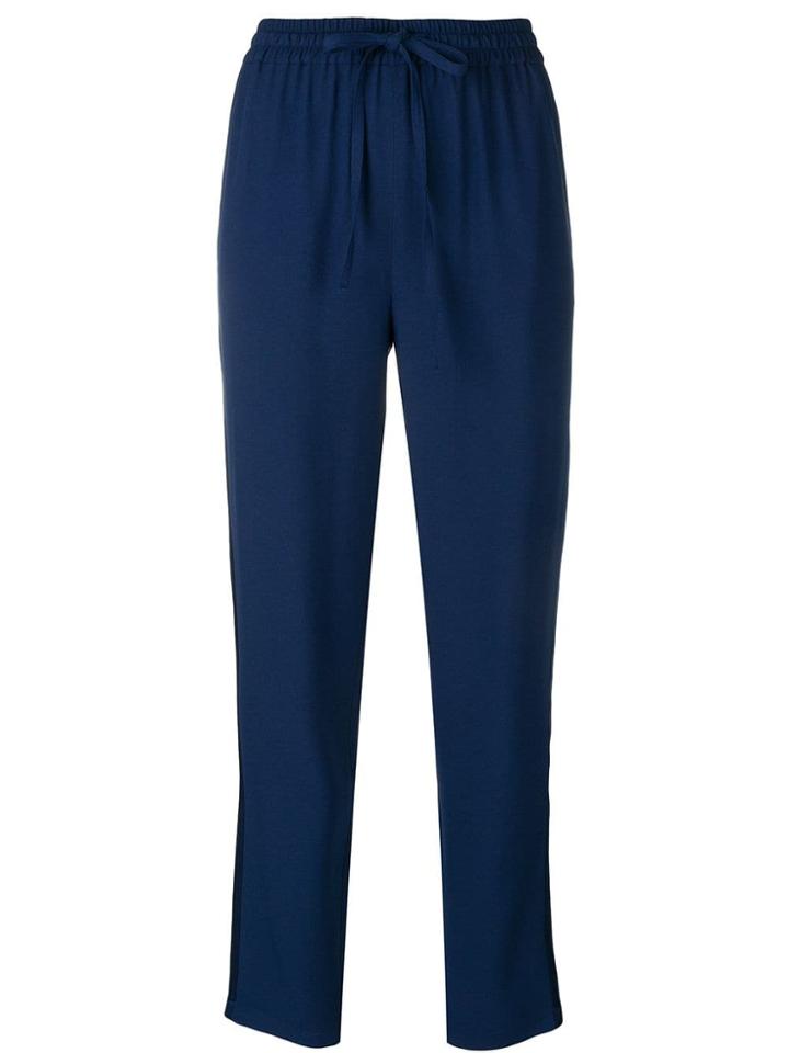Red Valentino Drawstring Waist Trousers - Blue