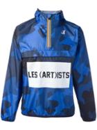 Les (art)ists K-way X Les (art)ists Logo Print Jacket, Adult Unisex, Size: Large, Blue, Polyester