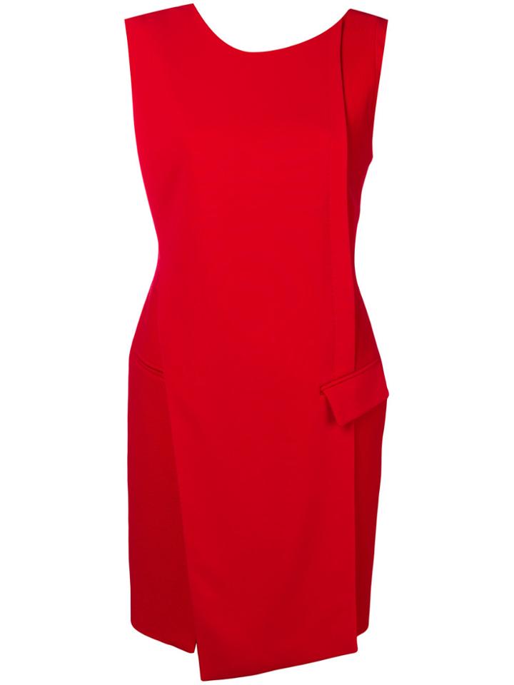 Antonio Berardi Wrap Front Mini Dress - Red