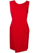 Antonio Berardi Wrap Front Mini Dress - Red