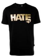 Love Moschino Hate Print T-shirt, Men's, Size: Medium, Black, Cotton