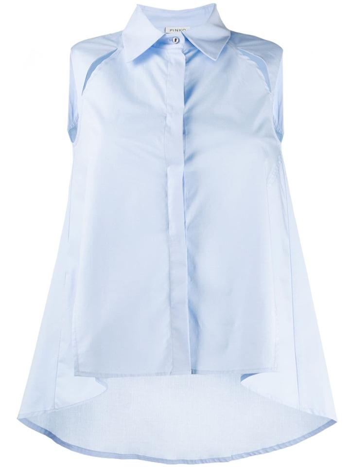 Pinko Sleeveless Flared Shirt - Blue