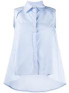 Pinko Sleeveless Flared Shirt - Blue