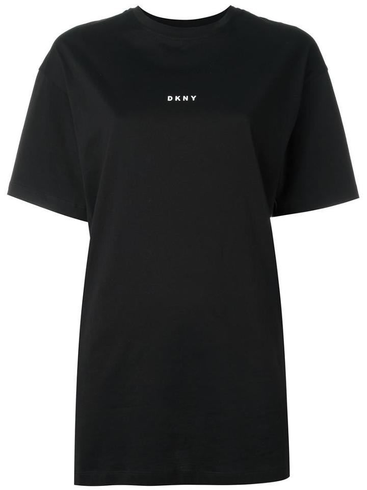 Dkny Logo Print T-shirt, Women's, Size: Medium, Cotton