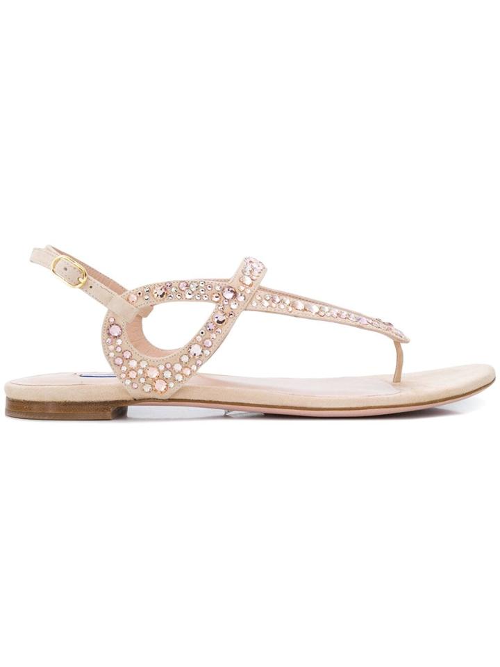 Stuart Weitzman Allura Sandals - Neutrals