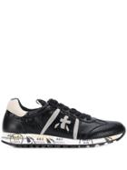 Premiata Lucy Snakeskin-effect Sneakers - Black