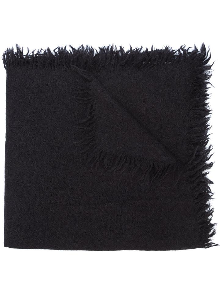Rick Owens - Wrap Scarf - Men - Alpaca - One Size, Black, Alpaca