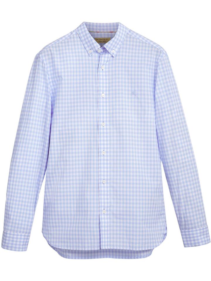 Burberry Gingham Shirt - Blue