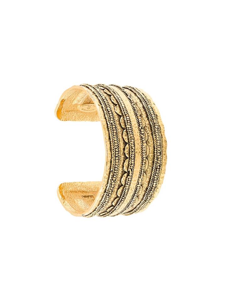 Chanel Vintage Leaf Cuff