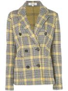 Diane Von Furstenberg Peria Tartan Blazer - Black