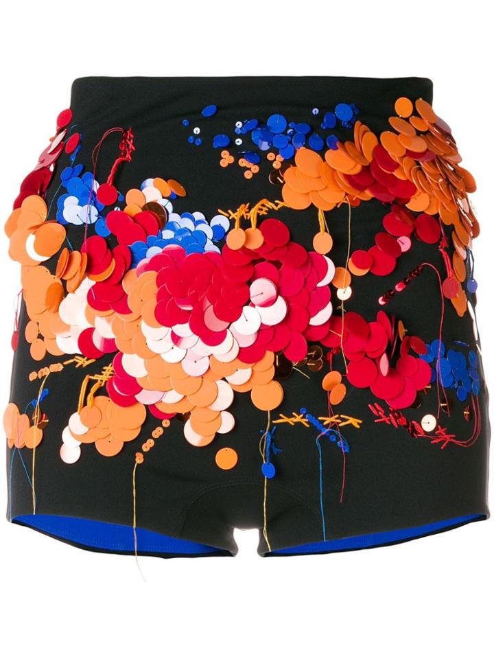 No Ka' Oi Sequin Embellished Shorts - Black