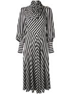 Zimmermann Striped High-neck Dress - Black