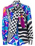 Marc Jacobs - Patchwork Pussy-bow Blouse - Women - Silk - 10, Silk