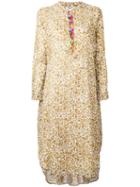 Essentiel Antwerp - 'nichele' Floral-print Dress - Women - Cotton/acrylic/viscose/glass - 34, White, Cotton/acrylic/viscose/glass
