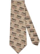 Gucci Gucci Invite Cotton Linen Tie - Nude & Neutrals