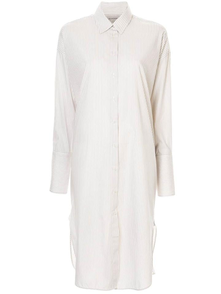Lee Mathews Midi Shirt Dress - Grey