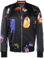 Paul Smith Gem Stone Print Bomber Jacket - Black