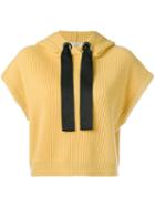 Brunello Cucinelli - Knitted Hooded Top - Women - Silk/cashmere - M, Black, Silk/cashmere