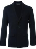 Neil Barrett Fine Knit Blazer, Men's, Size: Xxl, Blue, Nylon/viscose/wool
